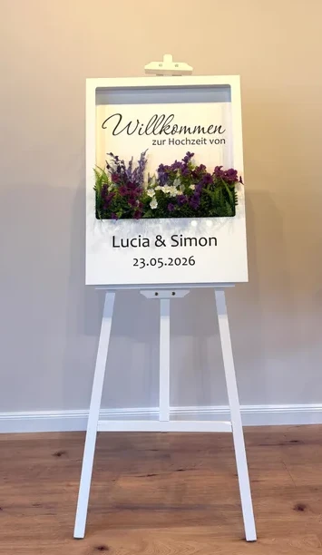 Willkommensschild "Floral"